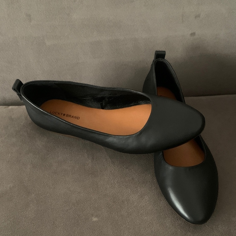 Lucky Brand Women's Classic Black Flats